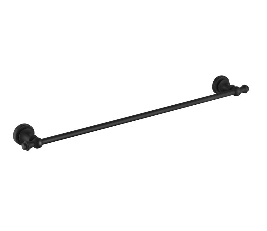 Abby Matte Black Single Towel Rail