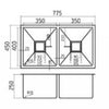 Alannah 775 Double Bowl Sink