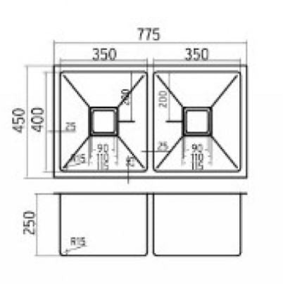 Alannah 775 Double Bowl Sink
