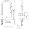 Alfresco Pull Down Sink Mixer Stainless Steel