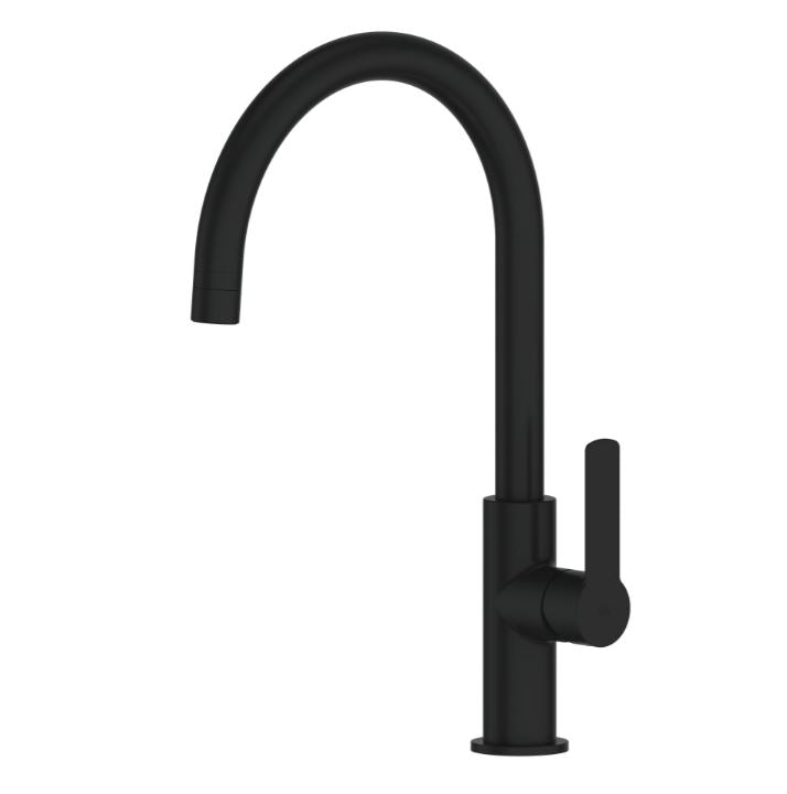 Astro II Gooseneck Sink Mixer - Matte Black
