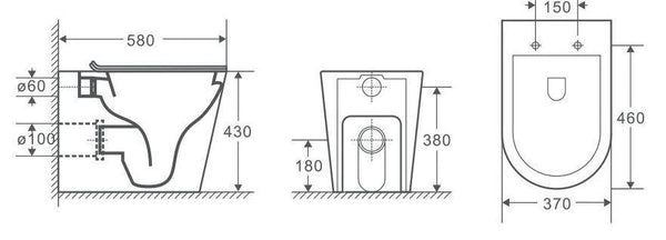 Ameilia Inwall Floor Pan - Bayside Bathroom