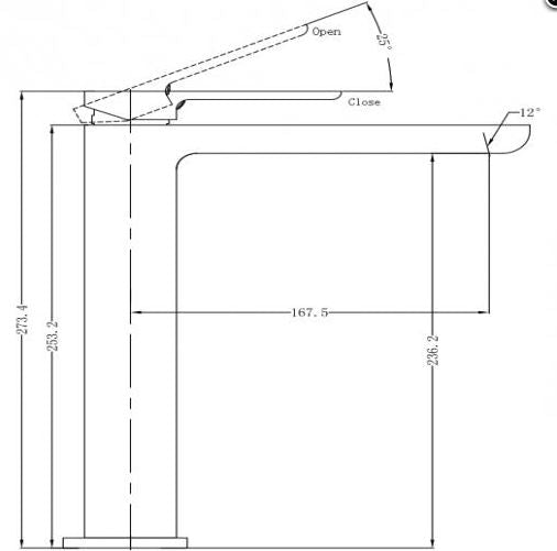 Astra Swivel Tall Basin Mixer