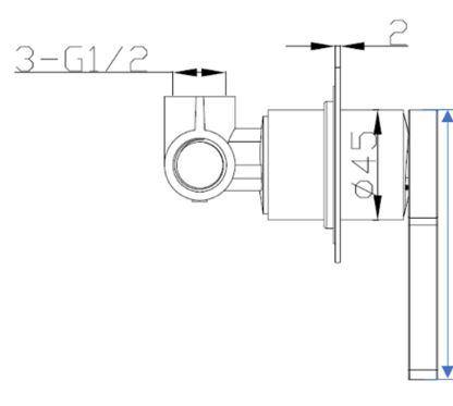 Audri Wall Mixer - Bayside Bathroom