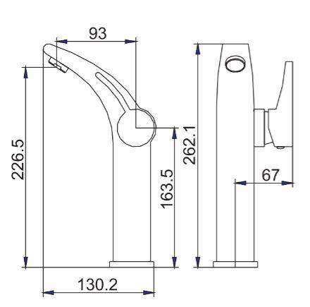 Axis Tall Basin Mixer - Bayside Bathroom