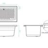 Azzurro 1200 Shower Bath - Bayside Bathroom
