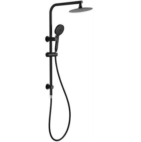 Rondo Shower System With Rail - Matte Black