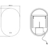 Oval 600 Backlit Mirror
