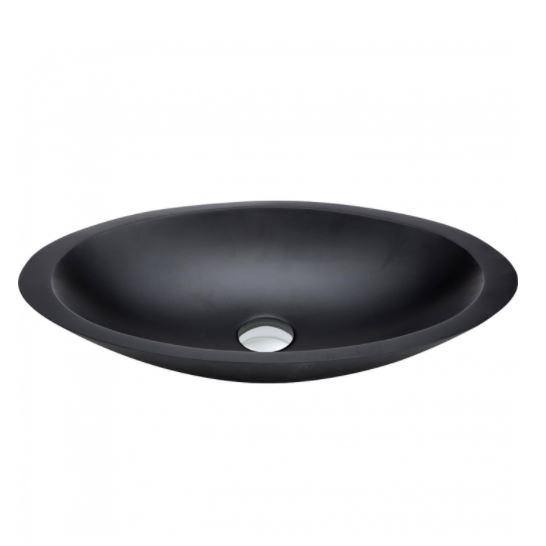 Bahama Matte Black Stone Basin