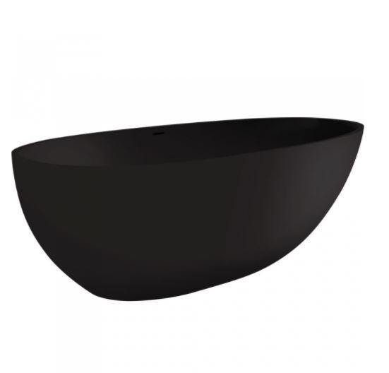 Bahama Matte Black Stone Bath - Bayside Bathroom