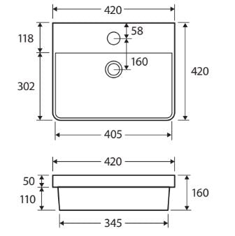 Petra Semi - Inset Basin