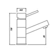Rondo Short Swivel Basin Mixer