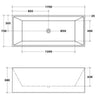 Mecca 1400mm-1700mm Multi Fit Bath