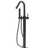 Round Mini Freestanding Bath Mixer - Matte Black