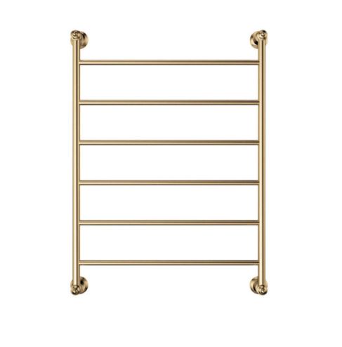Lillian 600 x 808 Brushed Brass Heated Towel Rail