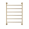 Lillian 600 x 808 Brushed Brass Heated Towel Rail