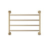 Lillian 600 x 458 Brushed Brass Heated Towel Rail