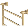 Lillian 600 x 458 Brushed Brass Heated Towel Rail
