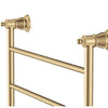 Lillian 600 x 808 Brushed Brass Heated Towel Rail