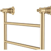 Lillian 600 x 1208 Brushed Brass Heated Towel Rail