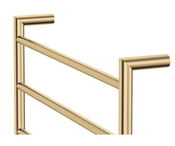 Kaya 600x450mm Heated Towel Rail Brushed Brass