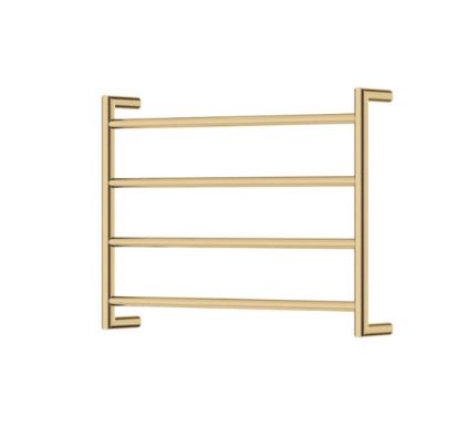 Kaya 600x450mm Heated Towel Rail Brushed Brass