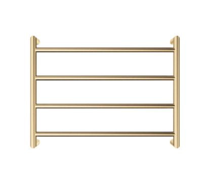 Kaya 600x450mm Heated Towel Rail Brushed Brass