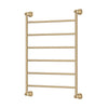 Lillian 600 x 808 Brushed Brass Heated Towel Rail