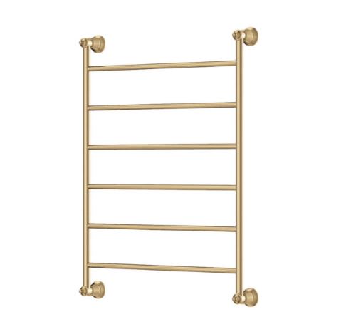 Lillian 600 x 808 Brushed Brass Heated Towel Rail