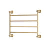 Lillian 600 x 458 Brushed Brass Heated Towel Rail