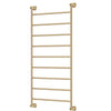 Lillian 600 x 1208 Brushed Brass Heated Towel Rail