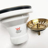Brushed Brass Granite Sink Basket Waste