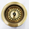 Brushed Brass Granite Sink Basket Waste