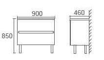 Bella 900 Wall Hung Vanity - Bayside Bathroom