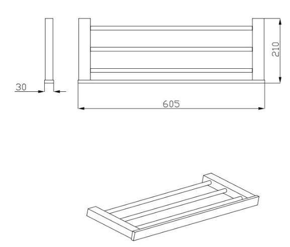 Bianca Towel Rack - Bayside Bathroom