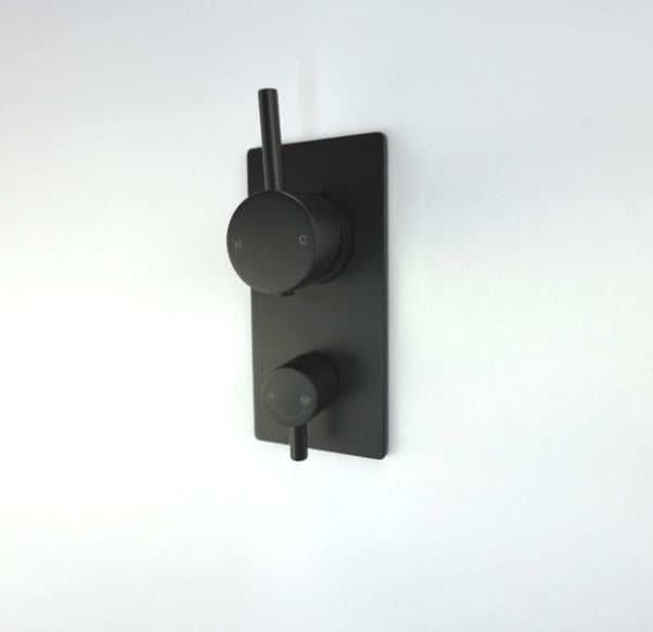 New York Wall Mixer w/ Divertor- Gun metal