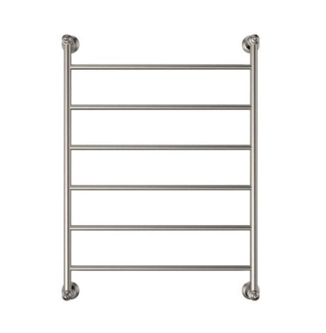 Lillian 600 x 808 Brushed Nickel Heated Towel Rail