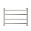 Kaya 600x450mm Heated Towel Rail Brushed Nickel