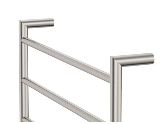 Kaya 600x450mm Heated Towel Rail Brushed Nickel