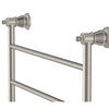 Lillian 600 x 808 Brushed Nickel Heated Towel Rail