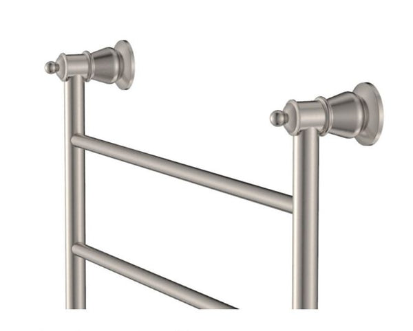 Lillian 600 x 808 Brushed Nickel Heated Towel Rail