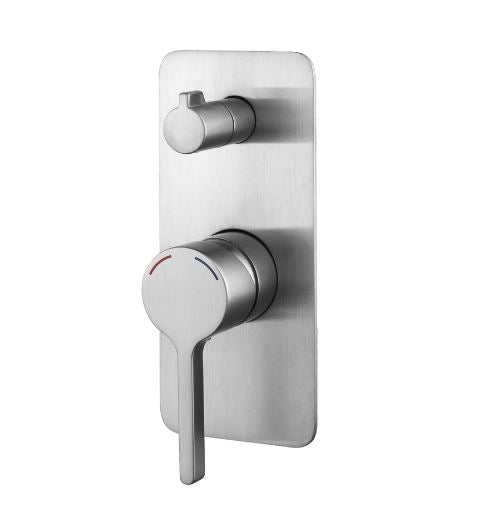 Gillian Shower Mixer With Diverter - Brushed Nickel