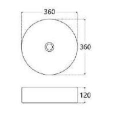 Rondo Black & White 360 Basin