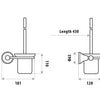 Byron Toilet Brush Holder - Bayside Bathroom