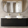 Chloe Black Oak 1500mm Curve Vanity