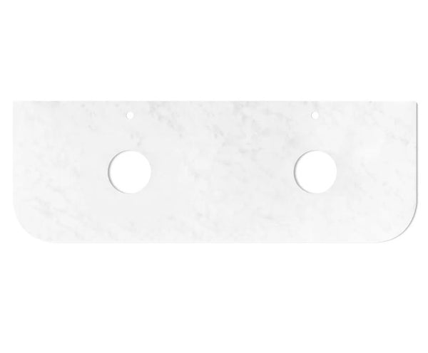Chloe Matte White 1500mm Curve Vanity