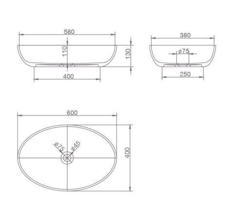 Cecily Solid Surface Basin - Bayside Bathroom
