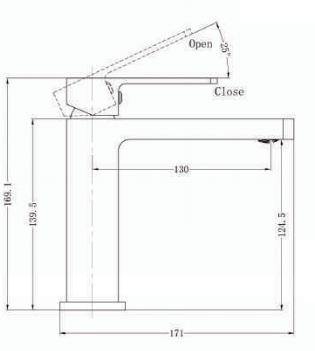 Ceilia basin mixer- Matte Black - Bayside Bathroom