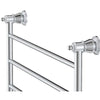 Lillian 600 x 458 Chrome Heated Towel Rail