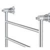 Lillian 600 x 808 Chrome Heated Towel Rail